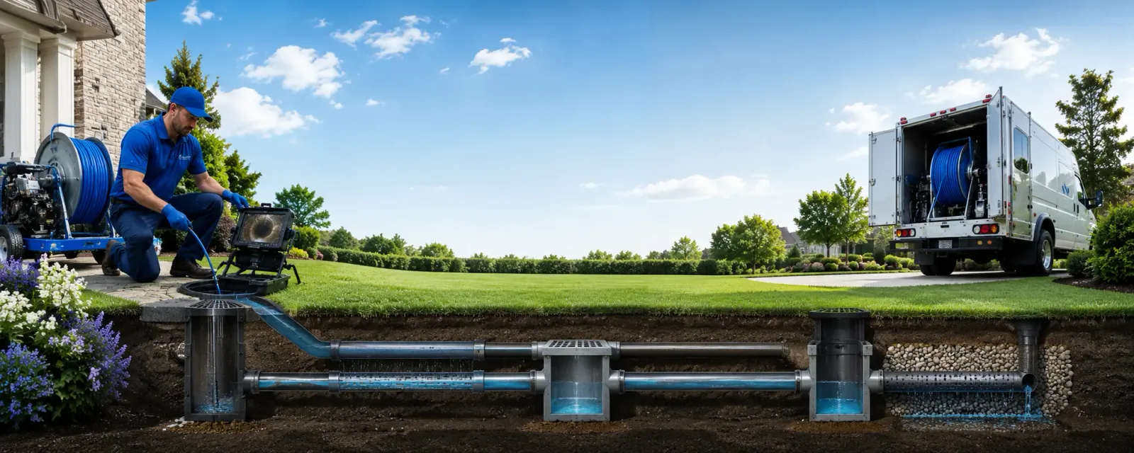 Outdoor drain cleaning information for Garnerville, NY